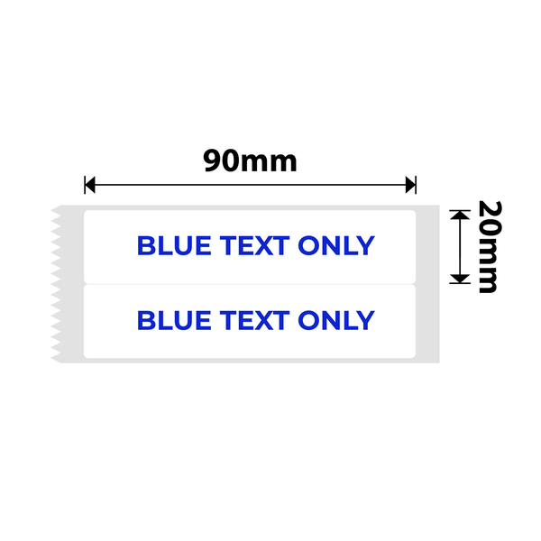 Niimbot - B1/B21/B3S/B4 - 20×90mm/2L - 170 Labels - White - Blue Text Only