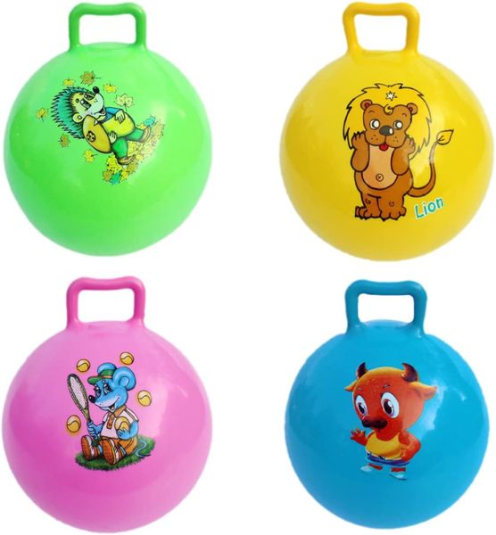 Children Inflatable Hopper Balls 18" - Set Of 4