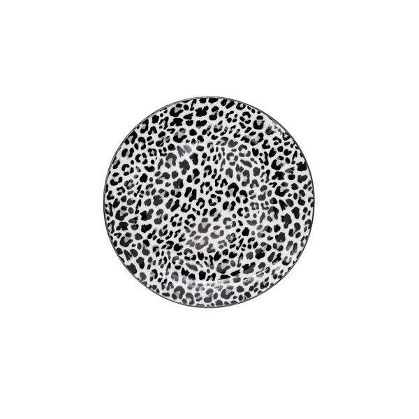 GALATEO - Jungle Sketch 20cm Leopard Side Plate - Set of 4