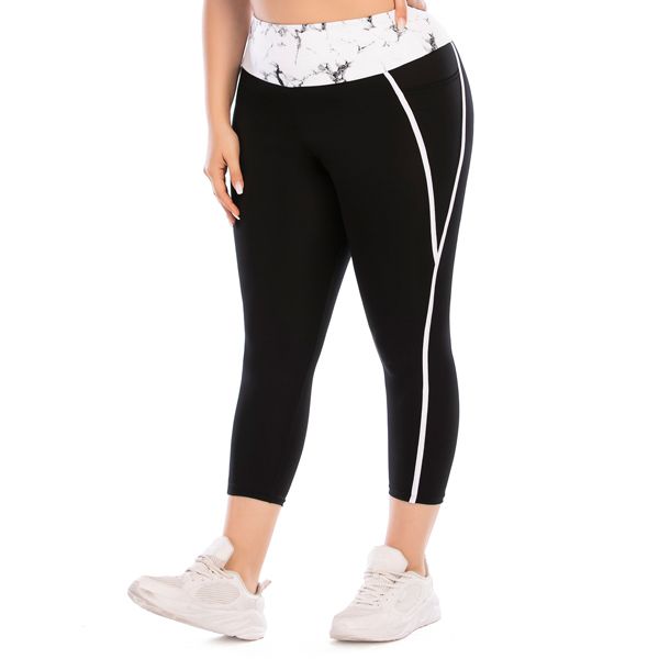 Iconix Plus Size Ladies Black Stripe Leggings