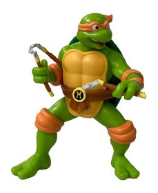 De Las Tortugas Ninja Michael Angelo Figura Con Sonido Michelangelo