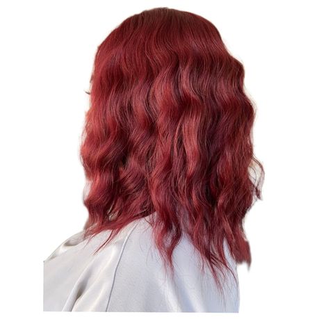 Synthetic 16 inch Red Wavy Middle Part Wig Shop Today. Get it