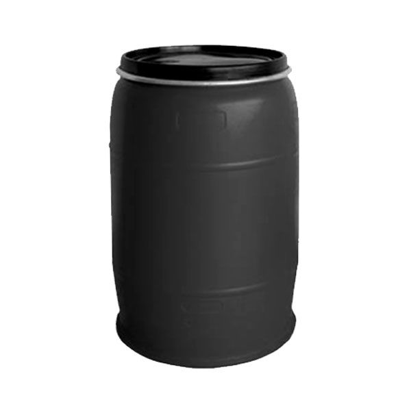 210 Litre Storage Drum - Open Head - Black