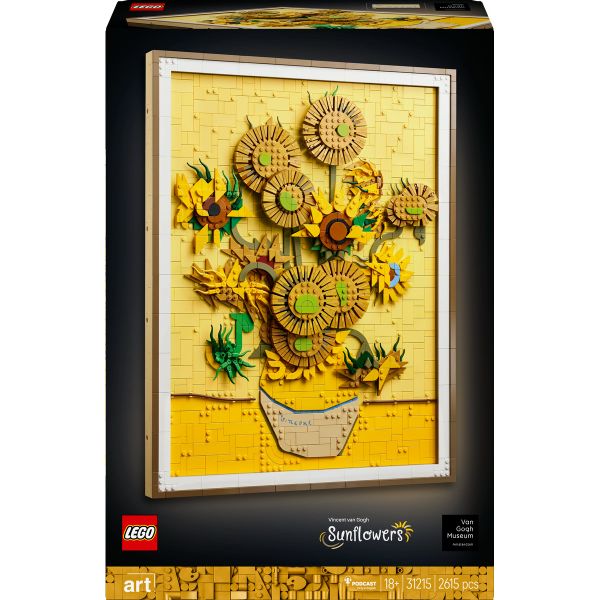 LEGO® Art Vincent van Gogh – Sunflowers Wall Artwork Building Set 31215