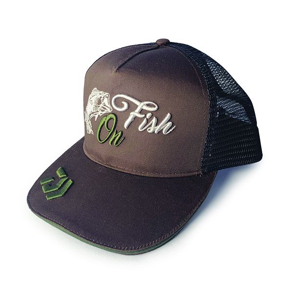 Daiwa Trucker Fish On Cap - Olive With Brown D
