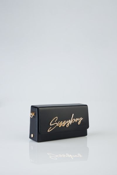Sissy Boy: Pauline Bag Handbag With Belt Strap and Front Flap Detail