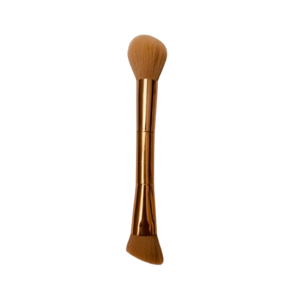 Make Up Brush - 2 Way- Rose Gold