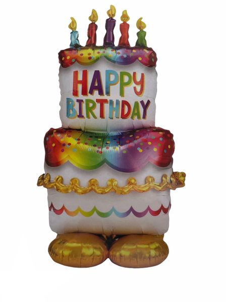 2 Piece Birthday Cake Foil Balloon