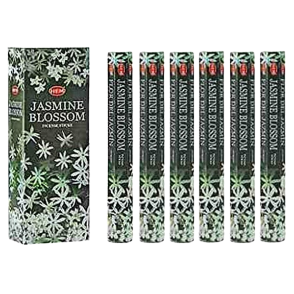 HEM Jasmine Incense Sticks (6 Packs of 20 Sticks Each)