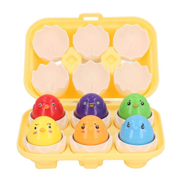 Egg Shape Matching Toy Early Educational Twist Eggs DF35 - 6 Pieces