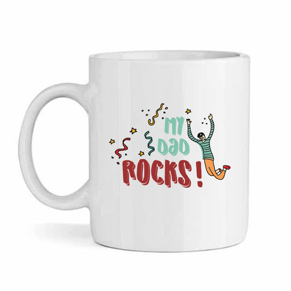 My Dad Rocks v2 - Father's Day-Valentines-Birthday-Christmas Pack Mug