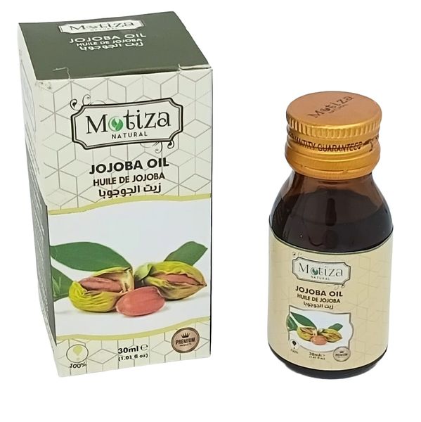 Motiza Natural Jojoba Oil - 30ml (Simmondsia Chinensis) - 100% Pure