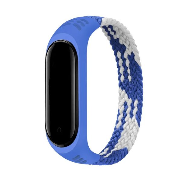 Elastic Nylon Loop Watch Strap Compatible with Xiaomi Mi Band 6, 5, 4, 3