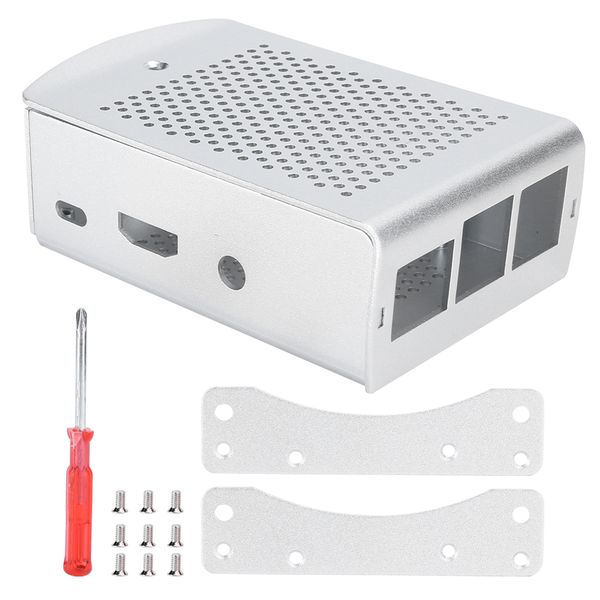 Aluminum Case for Raspberry Pi 3B/2B Silver