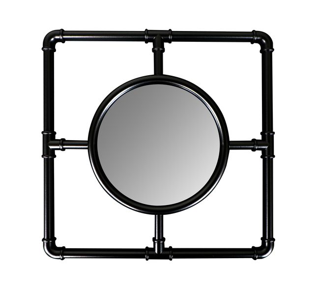 Home Quip - Black Industrial Chic Mirror 25x 25cm - 3-Pack