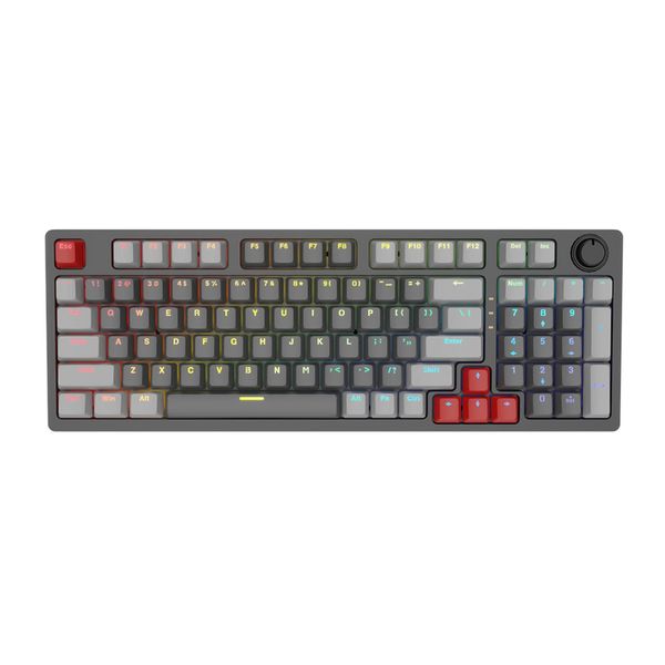OCPC Gaming ZEROCOMPACT Dark Grey Mechanical Keyboard RGB Effect - 87 Keys