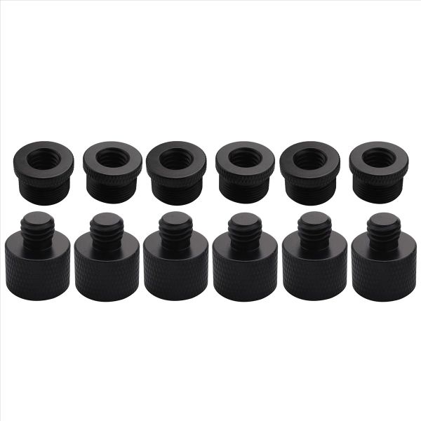 12 Pcs Mic Thread Adapter 5/8 Female To 3/8 Male And Adapter Thread