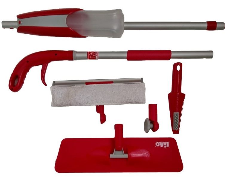 Spray Mop With Window Cleaner &amp; Scraper Attachment