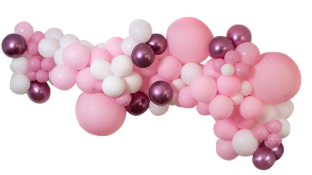 Party Box 117 Piece DIY Pink, White with Flamingo Chromes Balloon