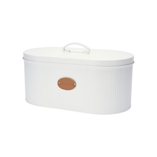 Metal | Kitchen Bread Bin | White