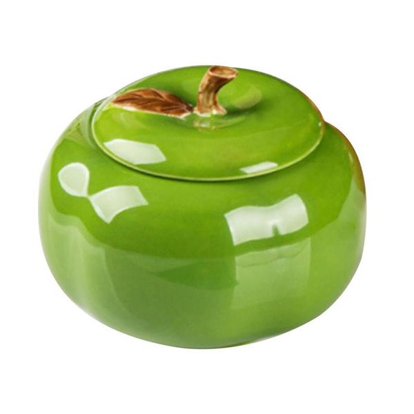 1pc Coramic Cover for Office Wood Inside Office (Green) | Ashtray