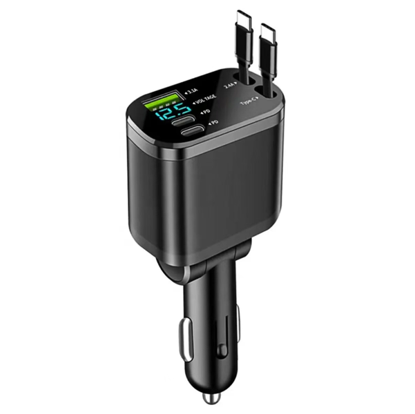 5-In-1 Intelligent Digital Display Vehicle Charger