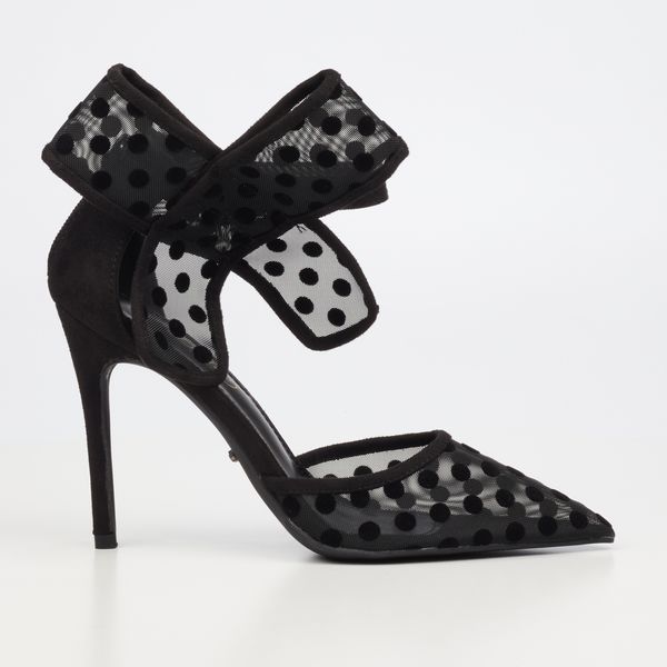 Miss Black Dott 1 Women Mesh Heel Courts - Red