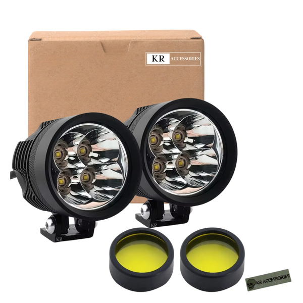 KR LED Spotlights &amp; Yellow Lens Set: (40W)