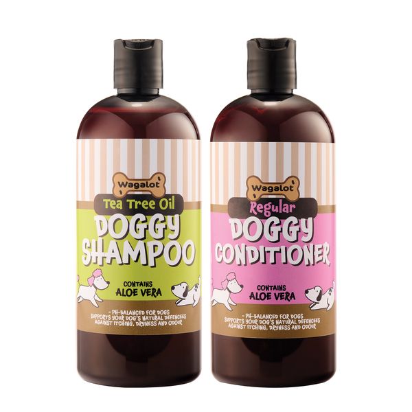 Wagalot 2 Pack Tea Tree Shampoo And Conditioner For Dogs - 500ml