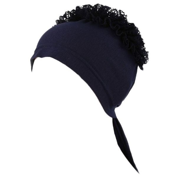Black Underscarf Bonnet Cap