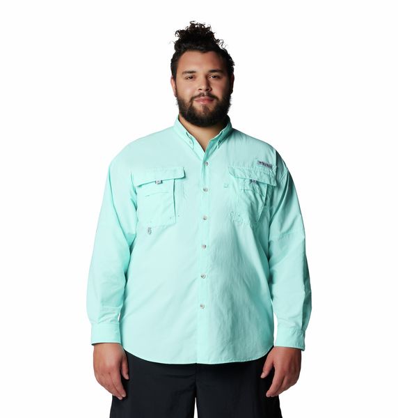 Columbia Men's Bahama II Long Sleeve Shirt Gulf Stream Big &amp; Tall