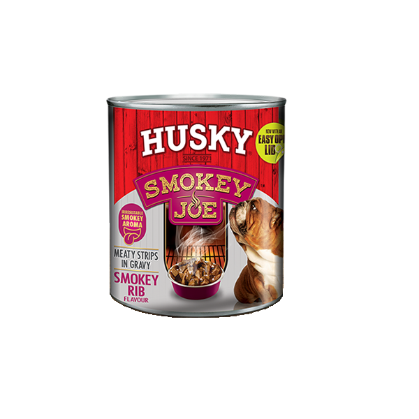Husky Dog Food Smokey Joe Rib Meaty Strips in Gravy (6 cans x 775g)