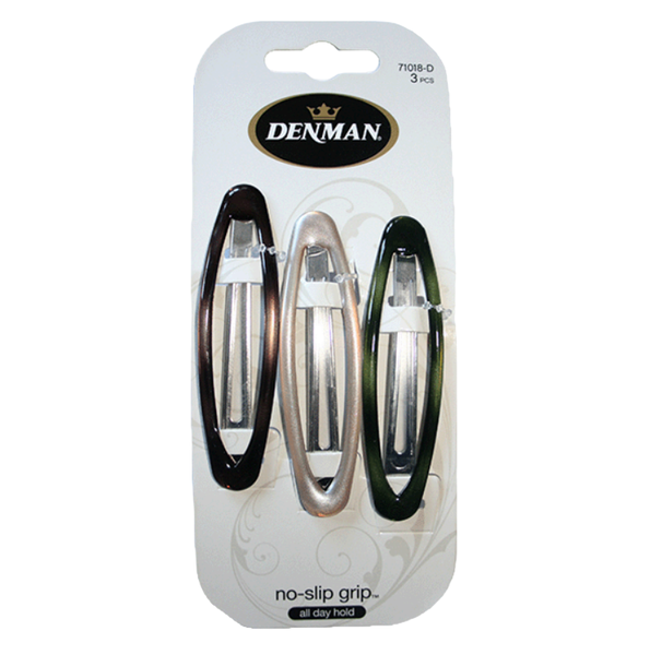 Denman Clips Oval 3pc