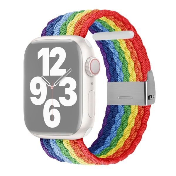The Rainbow Woven Watch Band Strap for Apple Watch 38mm / 40mm / 41mm