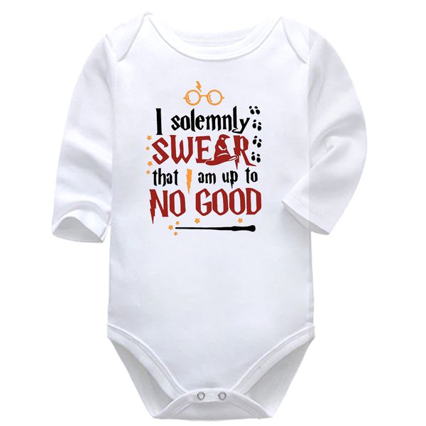 I Solemnly Swear Fantasy Baby Vest Bodysuit Onesie Long Sleeve
