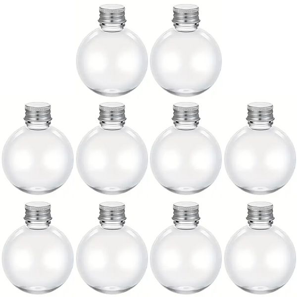 100ml Fillable Round Plastic Containers - Pack of 10