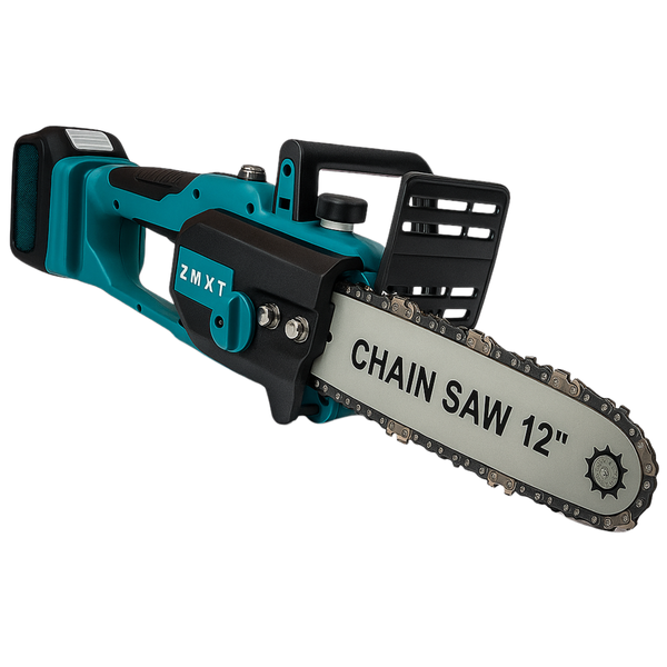 12" Cordless Electric Chainsaw - 88V, Lightweight