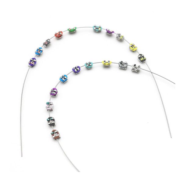 1 Pack Temporary Dental Decorations With Metal Wires, Orthodontic Ligatures