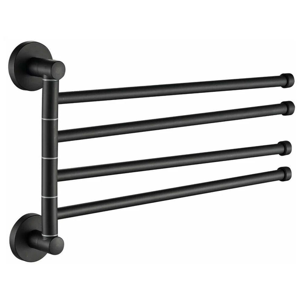 Wall-Mounted Rotatable Bars Bathroom Towel Rack