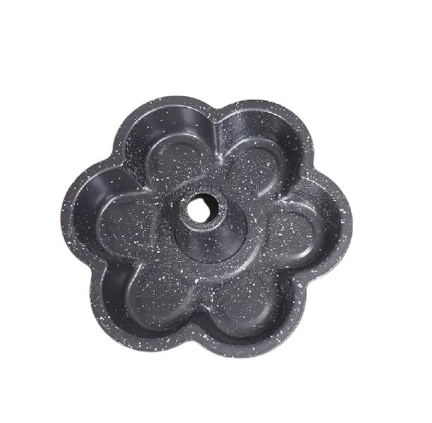 Medium Flower-Shaped Bundt Cake Mold 23cm - Non-Stick Metal Pan