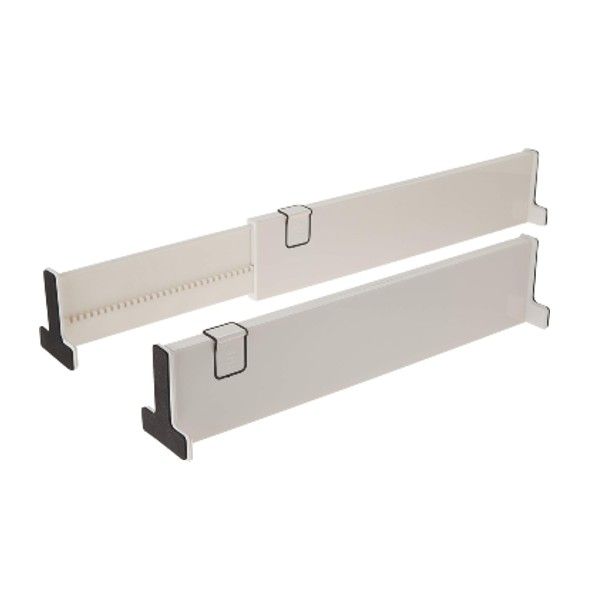 Divisori Regolabili Per Cassetti Ideaworks Snap-fit – Set Da 2, Espandibili Da 35,6 A 53,3 Cm. Con Impugnature Antiscivolo Per Organizzare Utensili, Calze, Biancheria E Attrezzi. Addio Al Caos! - 4