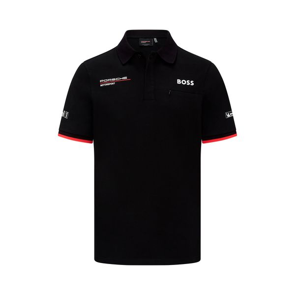 2024 Porsche Motorsport Men's Team Polo Shirt - Black