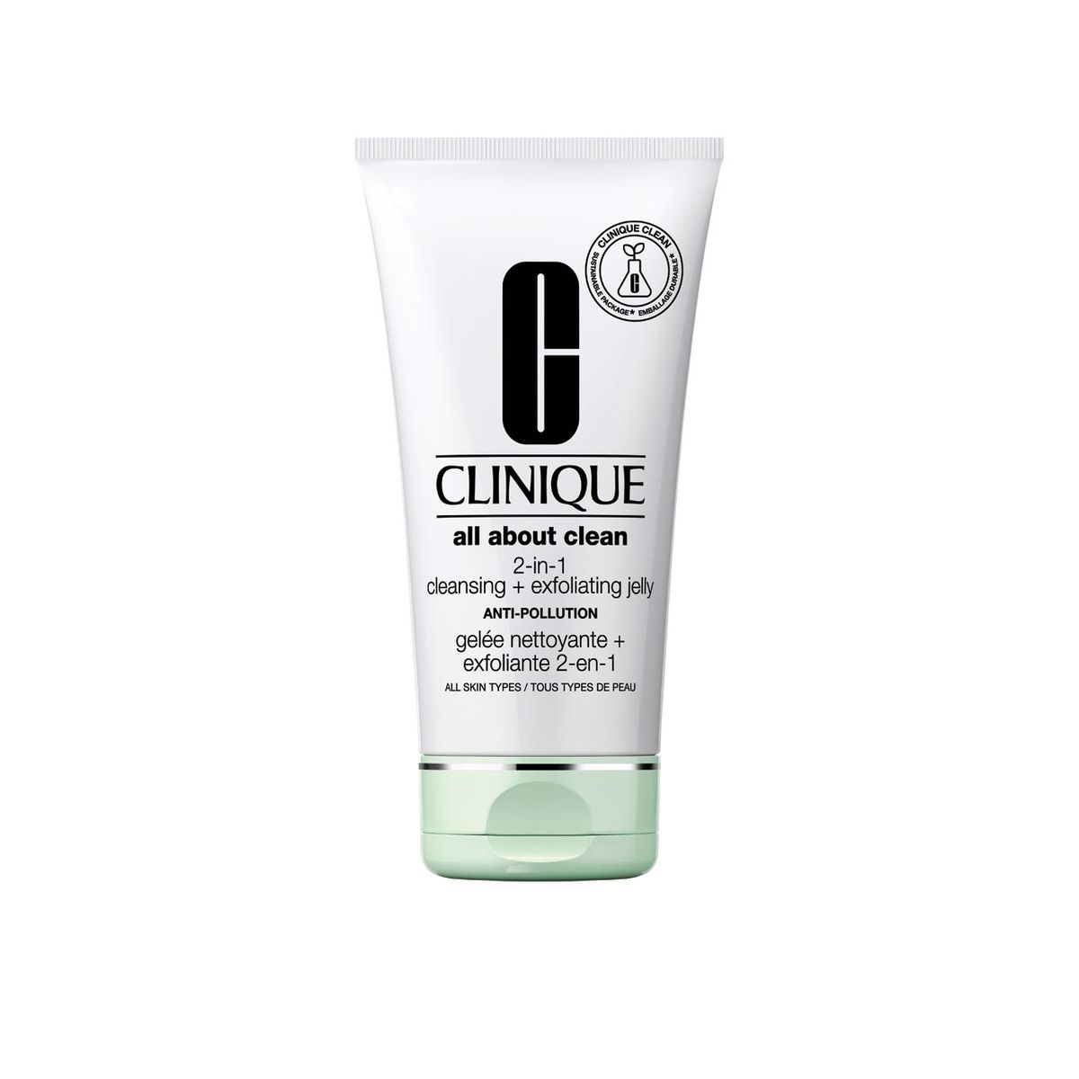 clinique all about clean 2 in 1 cleansing exfoliating jelly