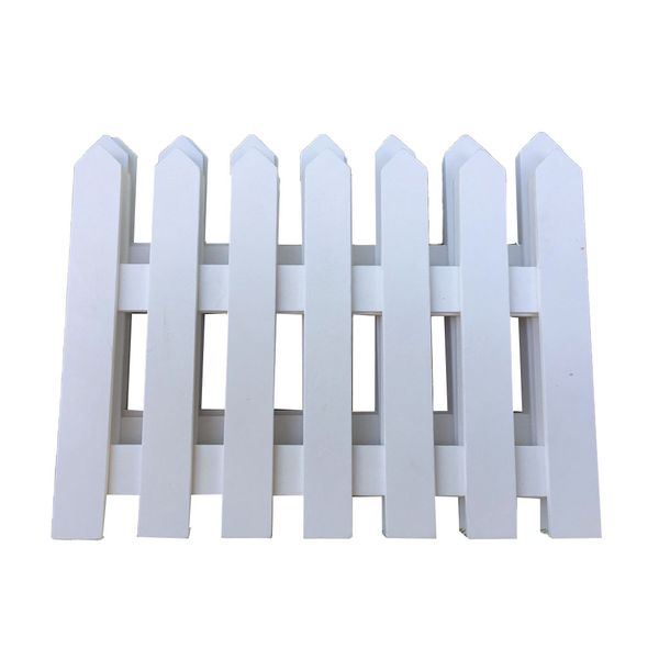 White Wooden Design Fencing Gardening D.I.Y Fence - 30cm