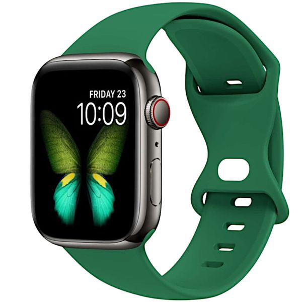Silicone Strap for Apple Watch - Size 38/40/41mm - Deep Forest Green