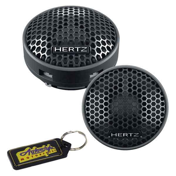 Hertz Dieci Series 1" 80Watts Dome Tweeters Set with Gel Key Holder