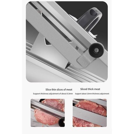 Manual Slicer machine Home mini Frozen Meat Slicer Cutter Machine Cutting  thickness 0.3-15MM adjustable Slices