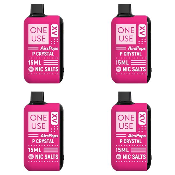 AirsPops Airscream XV 15ml Disposable Vapes - Pink Crystal (Pack of 4)