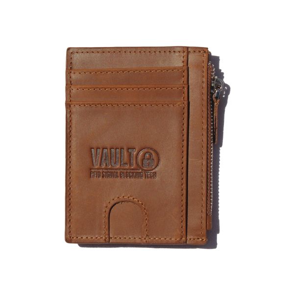 Slim Minimalist Genuine Leather RFID Anti-Theft Protective Wallet