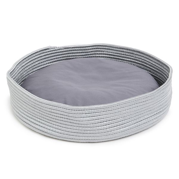 Wiggle Round Woven Pet Basket with Cushion